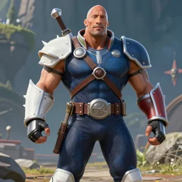 dwayne johnson as a chrono trigger boss, screenshot
