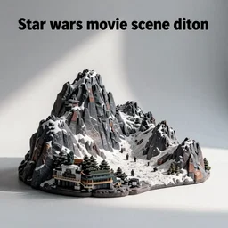 “Star wars movie scene diorama”