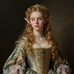 the victorious princess of the elves in baroque dress. by eleanor vere boyle