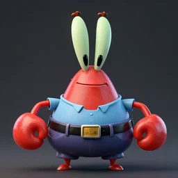 symmetry, portrait of mr krabs at the krusty krab, 3 d art, octane, unreal engine 5, blender, zbrush, millions of polygons, detailed, intricate, trending on artstation