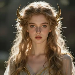 a beautiful nerdy goddess of wisdom, portrait, very detailed, divine, majestic, power radiating from her