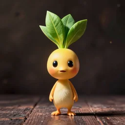 hyperrealistic hyper detailed neo-surreal 35mm portrait of a pikmin