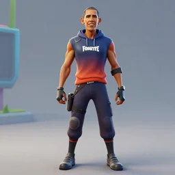 obama as a character from fortnite
