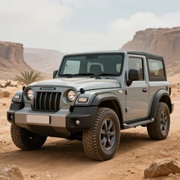 mahindra thar in socotra island, photorealistic, photographic, cinematic, realistic detailed digital art by maxwell boas jessica rossier christian dimitrov anton fadeev trending on artstation cgsociety rendered in unreal engine 4 k hq, horizon forbidden west