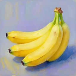 banana shot impressionist style