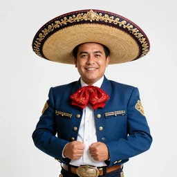 RGB mariachi singer, photograph