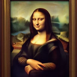 mona lisa by leonardo da vinci holding her arms up to see her muscles, ultra detailed
