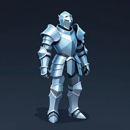 icon of elegant light blue steel-plate full body armor artstation, rpg, digital art, isometric, dark background, dark souls, runescape, skyrim, final-fantasy, Diablo-3
