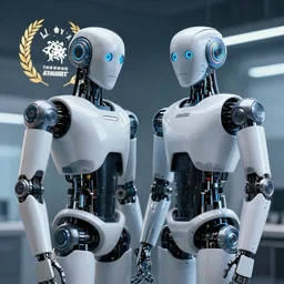 evolution of robots, hyperrealistic, cinematic lighting, award winning photography