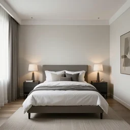 parallax mapping of bedroom, symmetry