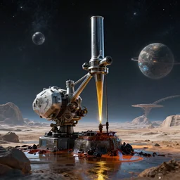 an oil panting of a futuristic space in the metaverse designed by frank gehru