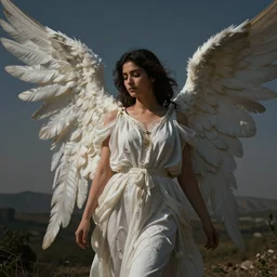 photo of an angel by sohrab hura, close up, detailed