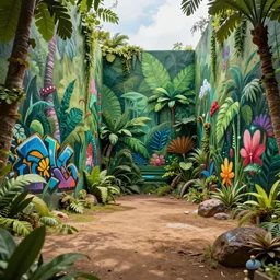 close zouk fabric wall fortress greeble illusion landscape jungle dirt a spectacular view cinematic graffity style