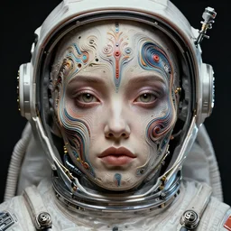 portrait of a venus monster astronaut defined facial features, intricate abstract. cyberpunk, symmetrical facial features. by ruan jia and artgerm and range murata and wlop and ross tran and william - adolphe bouguereau and beeple. key art. fantasy illustration. award winning, artstation, intricate details, realistic, hyperdetailed, 8 k resolution.