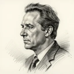 a realistic yet scraggly portrait sketch of the side profile of a stern and sophisticated bob odenkirk, trending on artstation, intricate details, in the style of frank auerbach, in the style of sergio aragones, in the style of martin ansin, in the style of david aja, in the style of mattias adolfsson