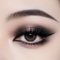 aesthetic eyes, only eye, heavy goth makeup, punk, alluring, very bold black lines, traditional art nouveau border, large graffiti on a wall by famous london graffiti artist