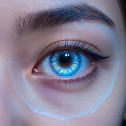 me miraste a los ojos, penetrando, en lo mas profundo de mi alma. el cristal azul de tus pupilas, me mostraba, mi imagen reflejada, octante render, diagram, cinematic lighting