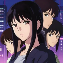 a anime still portrait of a beautiful woman, finely detailed features, closeup at the faces, perfect art, cyberpunk city, vibrant colours, gapmoe yandere grimdark, trending on pixiv fanbox, painted by greg rutkowski makoto shinkai takashi takeuchi studio ghibli, akihiko yoshida