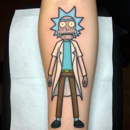 rick and morty full body tattoo. tattoo artists portfolio.