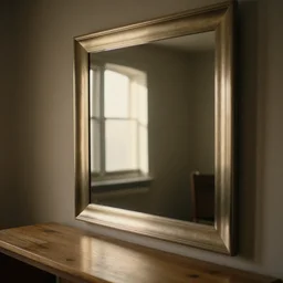 a mirror in a mirror room, natural lighting, cinematic lighting, 4 k, global illumination