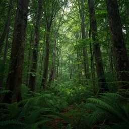 peaceful lushious forest, matte painting, concept art, 4 k