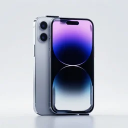 promotional photograph for a futuristic iphone made in 2 0 4 0, beautiful photograph, studio lighting, advertisement, 4 k quality, 8 k quality, futuristic!!!! reflective material