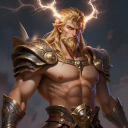 zeus humanoid god of the thunder, charming and alluring face, highly detailed, d & d, fantasy, highly detailed, digital painting, trending on artstation, concept art, sharp focus, illustration, art by artgerm and greg rutkowski and magali villeneuve