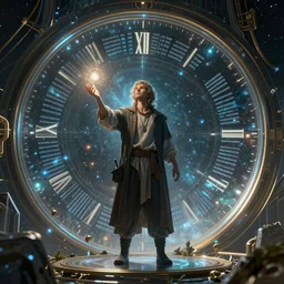 Daniel the prophet dreaming of divine magical reflections of knowledge encoded in time and space ultra high quality surrealism in cyberpunk 2077 unreal engine 5