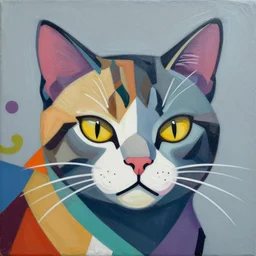 Supreme x Quin Cat Profile Picture by Sachin Teng, asymmetrical, Organic Painting , Matte Painting,  geometric shapes, hard edges, graffiti, street art,:2 by Sachin Teng:4