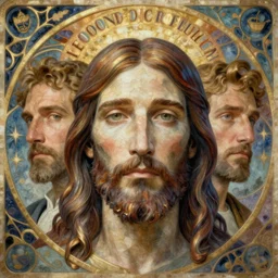 second coming of jesus christ, detailed face, peter mohrbacher, michael whelan, William-Adolphe Bouguereau, Michael Cheval, kay sage, digital art, airbrush, art nouveau, intricate, clear, looming, epic, depth, artstation, highly detailed, blender, Unreal Engine, octane render, vray, 8k