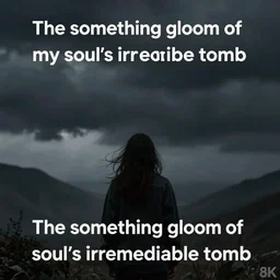 The something gloom of my soul's irremediable tomb 8k