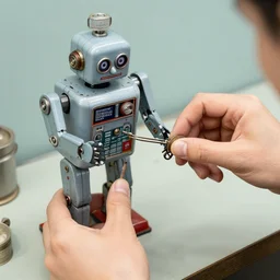a manual that details how to repair a robot, 1 9 5 0 s