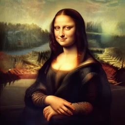 A badass photo of monalisa in transformer movie, infared photography, 8K, film render, extremely detailed, rendered in Octane, award winning photography