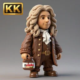 isaac newton is made of nutella, hyperdetailed, artstation, cgsociety, 8 k