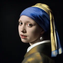 a closeup portrait of one beautiful young woman by willem wissing, vermeer and caravaggio, hyperreal, dark, dramatic lighting, analogous complementary colour scheme