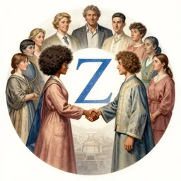 the circle complete, greek symbol zeta, diversity team, afro, bleibtreu, european, handshake, highly detailed, digital painting, watercolor, soviet realism, engraving, artstation, concept art, smooth, sharp focus, vivid grunge, manga, illustration, unreal engine 5, 8 k, art by bilibin and kuvshinov and malevich and mucha