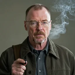 walter white smoking