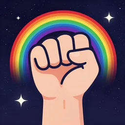 vector art | closed fist | galactic rainbow, outlines, textures, contrast | friendly fun soft simple polished coherent simple modern | hi - fructose, divine proportion, smooth, octane render, sharp focus, artstation, graphic design | meta design, wolff olins, |