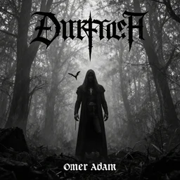 omer adam black metal album cover