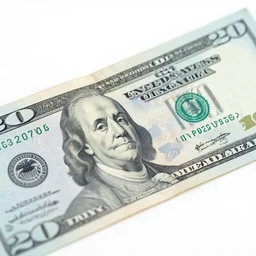 blue 20 dollar bill