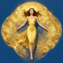 beautiful woman floating in the most wonderful dream she ever had, coherent design, symmetrical, concept art, vivid color, complementary color, golden ratio, detailed, sharp lines, intricate, rainbowshift, by maxfield parrish, by peter mohrbacher, by gustave dore, by arthur rackham, deviantart, octane render