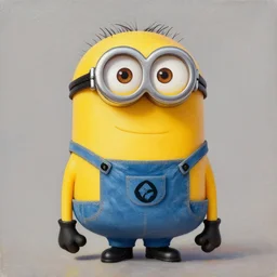 an oil painting of a minion from despicable me