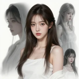 character costume concept art of a goddess of light and shadow | | realistic anime, cute - fine - face, pretty face, realistic shaded perfect face, fine details by artgerm, wlop, rossdraws, james jean, andrei riabovitchev, bangkuart, and sakimichan, seoul, south korea, trending on artstation
