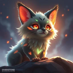 epic cute fluffy caracal, bioluminecant light concept sketch art and by feng zhu alena aenami artworks in 4 k beeple, by thomas kinkade heartstone overwatch blizzard 3 d rtx hdr