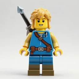 link from the legend of zelda, lego movie style