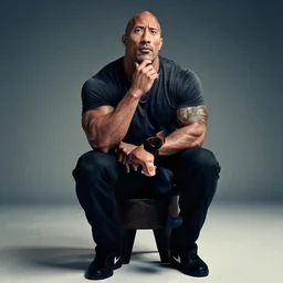 Dwayne Johnson pondering his Orb by Todd Lockwood