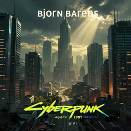 Cyberpunk City, by Bjorn Barends