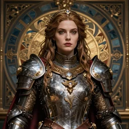 hyper realistic photography portrait of warhammer baroque renaissance holy cyberpunk paladin queen amazon cinematic, brom, mucha, moebius juan gimenez artstation cgsociety