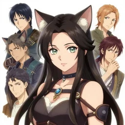 An anime portrait of Ssunbiki as a beautiful woman with cat ears from Skyrim, by Stanley Artgerm Lau, WLOP, Rossdraws, James Jean, Andrei Riabovitchev, Marc Simonetti, and Sakimichan, trending on artstation