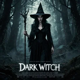 indie horror movie poster for dark witch, 2 0 1 6